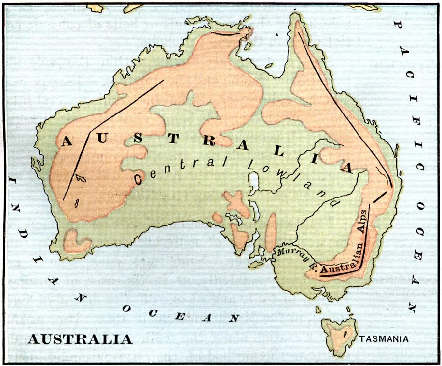 Центральная низменность Австралии на карте. Рельеф Центральная низменность на карте Австралии. Австралийские Альпы на карте Австралии. Горы большой Водораздельный хребет австралийские Альпы на карте. Большой водораздельный хребет полушарие