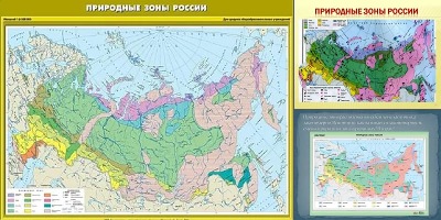 природные зоны россии карта 8 класс
