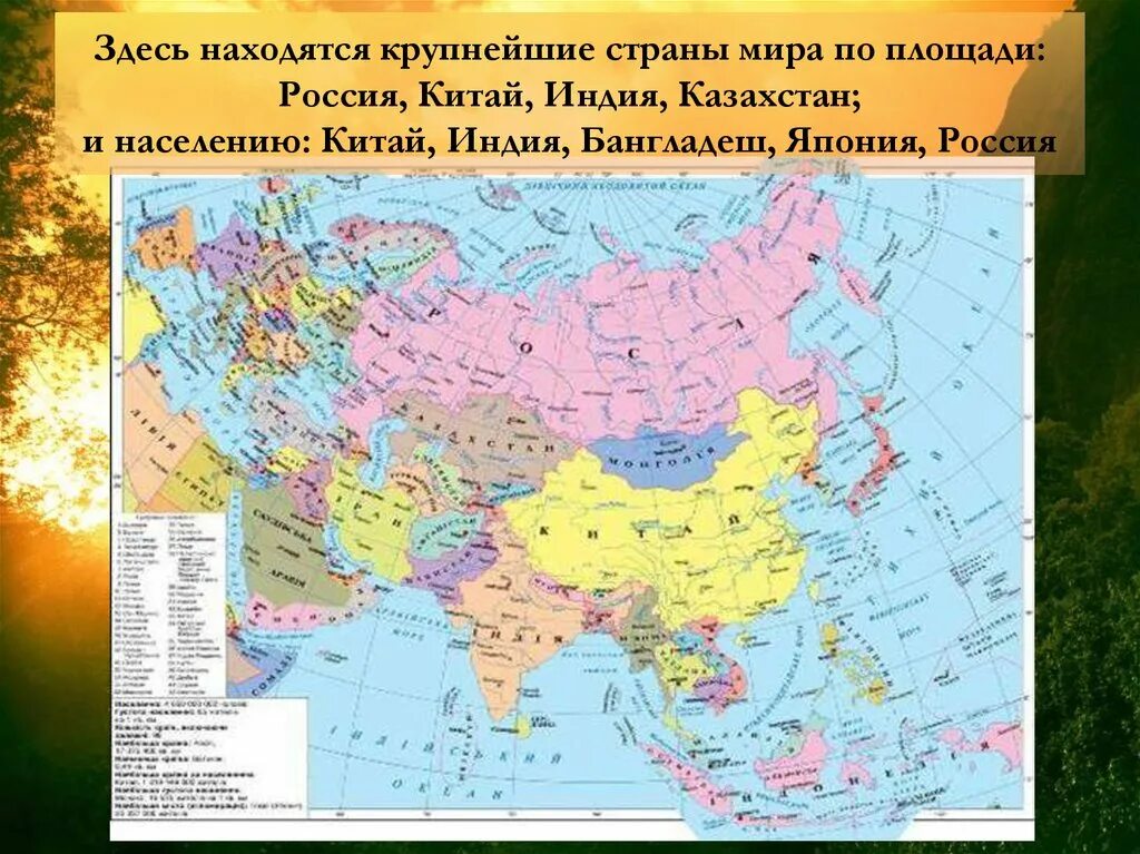 Сколько в евразии. Карта Евразии крупная. Географическая карта Евразии со странами.