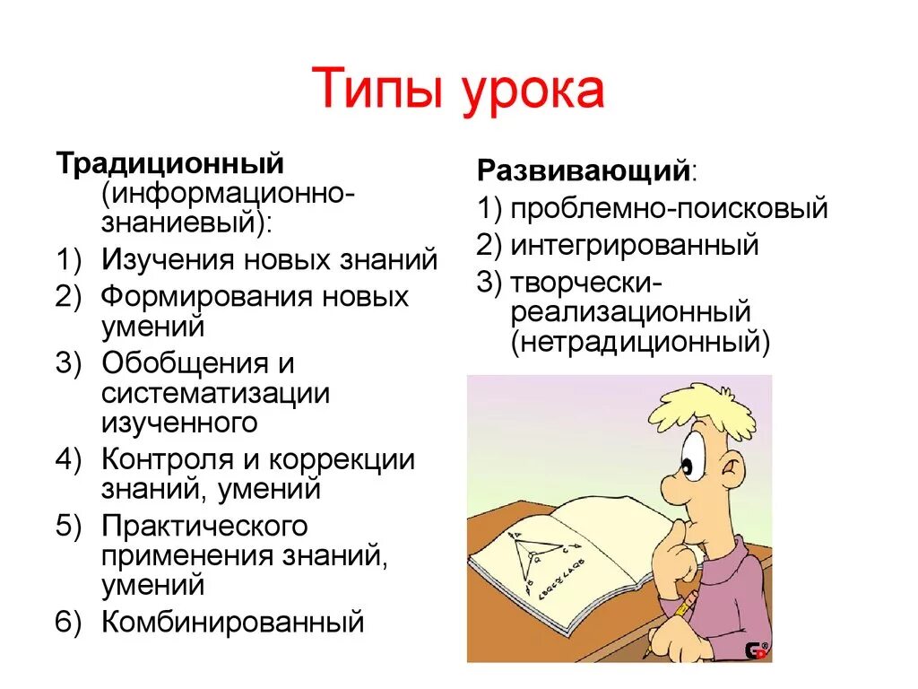 Вид урока бывает. Типы и виды уроков в педагогике. Типы уроков. Основные типы уроков. Вид занятия, Тип урока*.