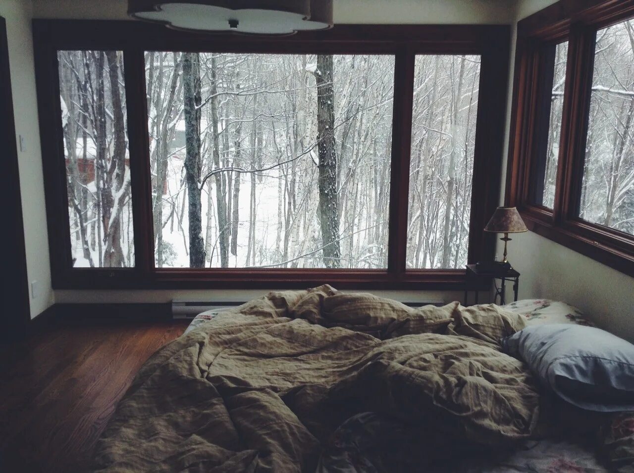 He the window in the room