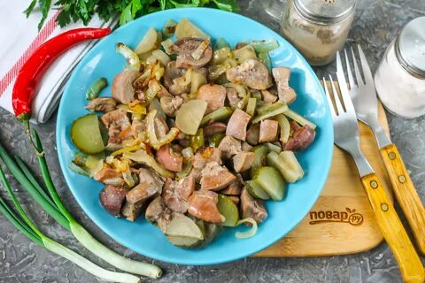 Почки свиные жареные с луком рецепт