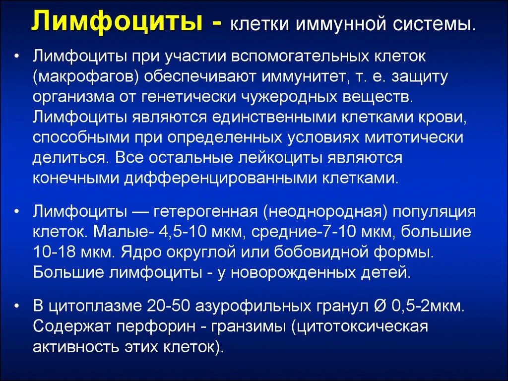 Клетки иммунной системы. Особенности лимфоцитов. Общая характеристика лимфоцитов. Лимфоциты клетки иммунной системы. Характеристика в лимфоцитов