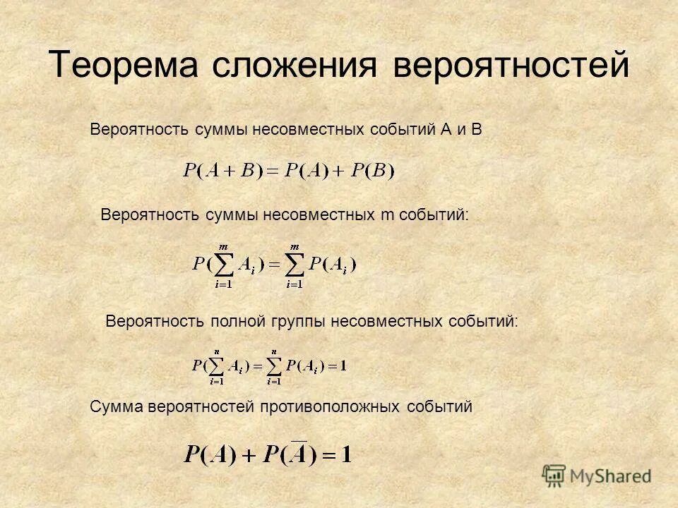 Модели теории вероятности. Классификация вероятностей событий. Виды событий в теории вероятности. События и их классификация в математике. Основные понятия теории вероятностей классификация событий.