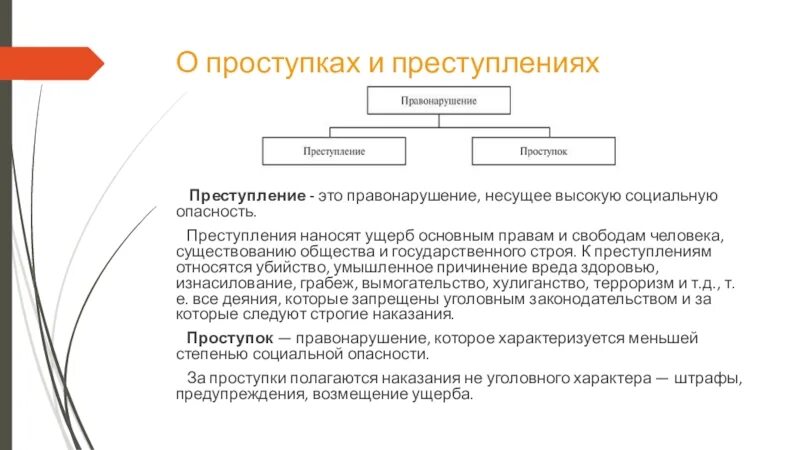 Правонарушения отклонение социальный статус