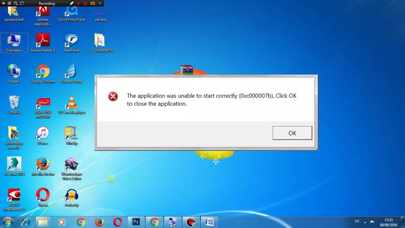 Error 7 0. Ошибка 0xc000007b. Ошибка Windows. Ошибка Windows 7. Окно ошибки Windows 7.