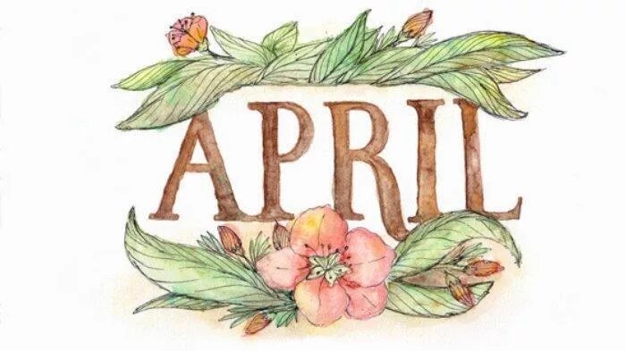 Апреле составить слово. Апрель надпись. Апрель надпись красивая. Надпись апрель на прозрачном фоне. April надпись.