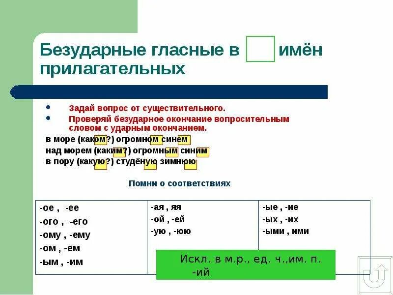 Окончание в слове голубого