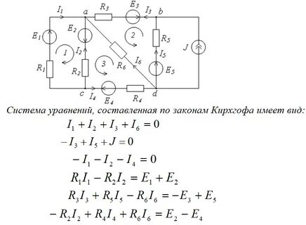 Сколько уравнений по второму закону кирхгофа