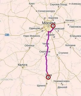 Тульская область сколько километров от москвы