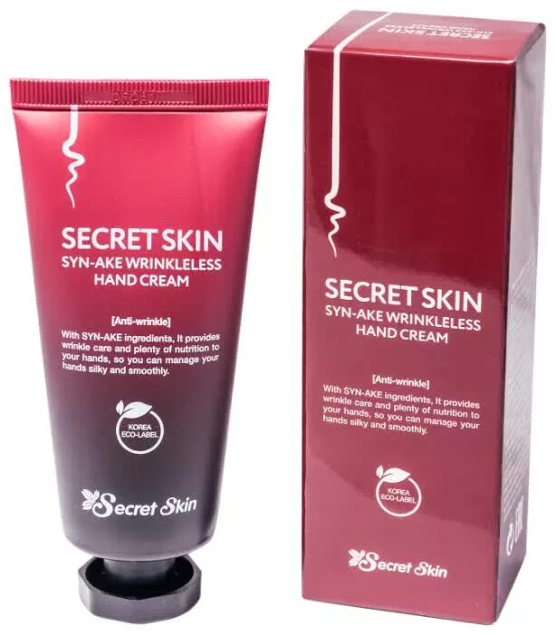 Secret skin крем. Syn-ake крем Secretskin syn-ake wrinkleless hand Cream. Secret Skin svn ake wrinkless. Крем для лица с пептидами змеиного яда syn-ake. Крем для рук syn-ake wrinkleless hand Cream Secretskin, 50 мл 48857.