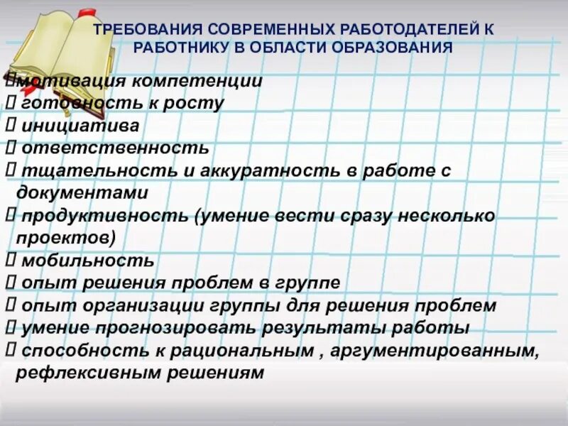 Какие требования работодателя к работнику. Требования к современному работнику. требования к работодателю. требования к сотрудникам. требования работодателя к сотруднику.