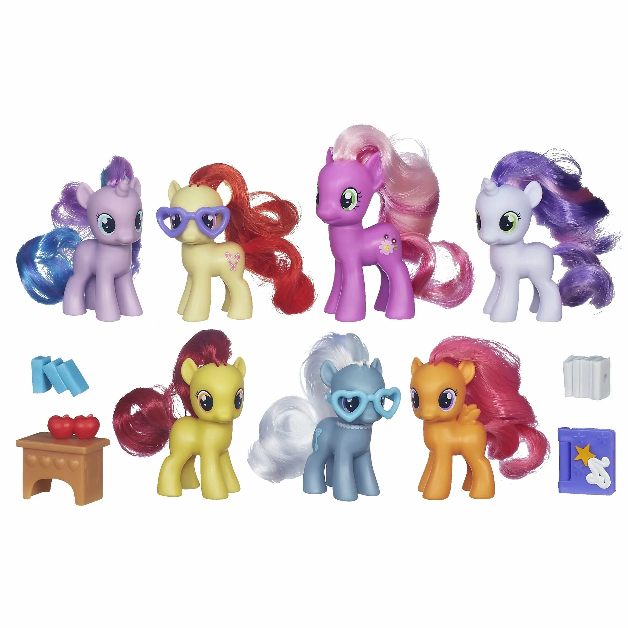 Коллекции литл пони. B3599    игрушка MLP пони (в ассорт.). Cutie Mark Crusaders & friends collection. Пони Хасбро. My little Pony игрушки Hasbro 2015.