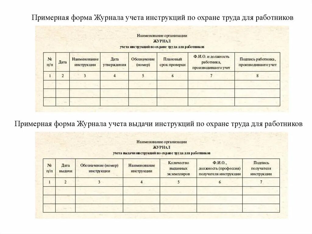 Образец заполнения журнала по выдаче инструкций по охране труда. Журнал учета выдачи инструктажей по охране труда. Форма журнала учета инструкций по охране труда для работников. Заполнение журнала выдачи инструкций по охране труда. Регистрация новый образец