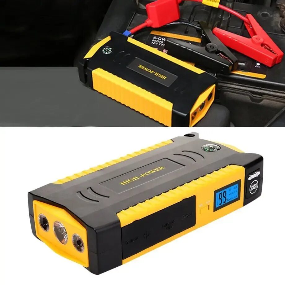 Банка для запуска автомобиля. Jump starter 18000 mah. пусковое устройство для автомобиля 18000mah. ultra jump starter. powerbank для автомобиля.
