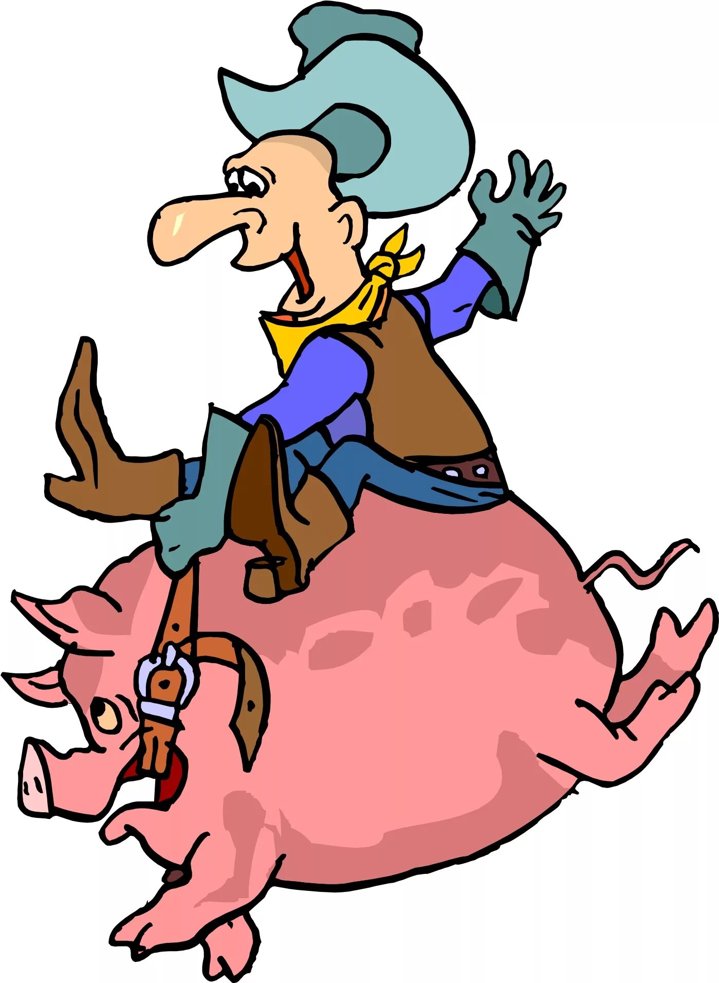 Pig riding