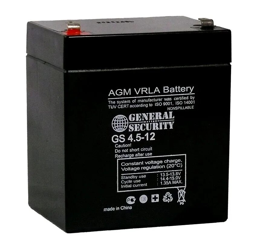 Vrla battery. Аккумулятор General Security GSL 5-12. Аккумулятор General Security GS 4.5-12. Аккумулятор General Security GS 4.5-12 (12v / 4.5Ah). AGM VRLA Battery 12v 4.5Ah.