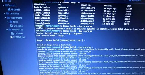Docker error response from daemon