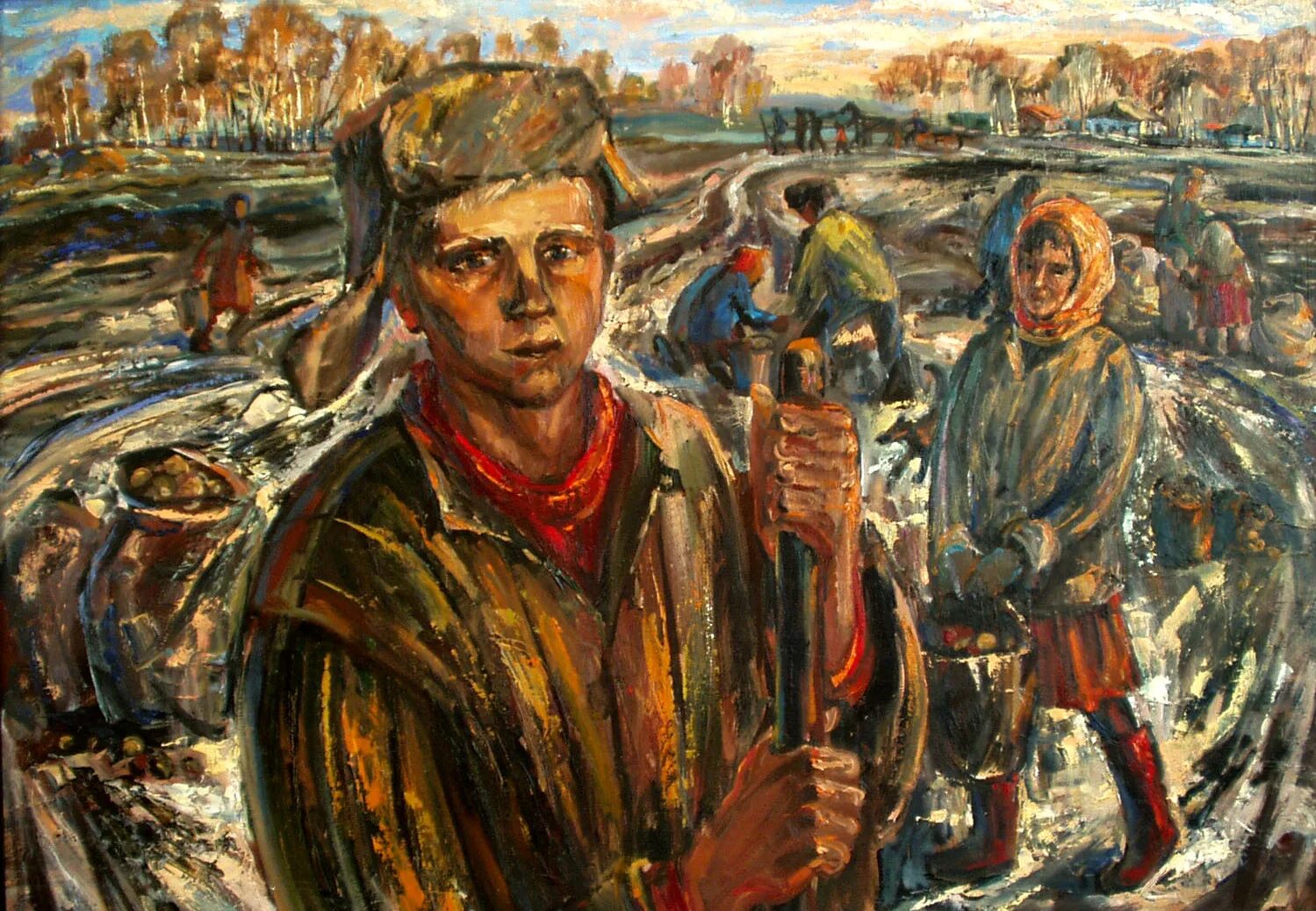 Картины советских художников. Художники о войне. Воинов и тружеников