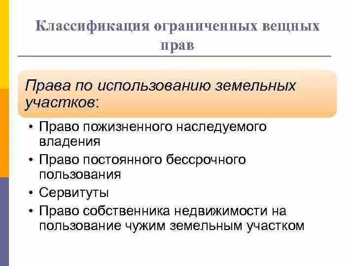 Классификация ограниченных вещных прав. Виды ограниченных вещных прав схема. Виды ограниченных вещных прав таблица. Регулирование вещных прав