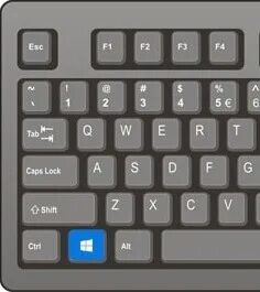 Левый ctrl