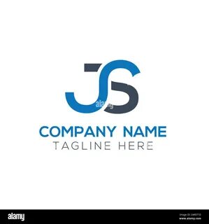 Creative Letter JS Logo Vector Stock Vector. letter JS Logo Design Vector T...
