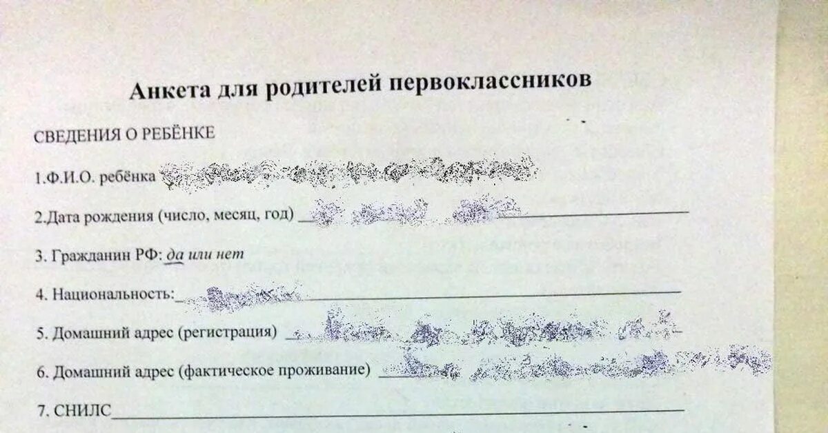 Анкета для первоклашек. Анкета первоклассника. СНИЛС родителей в школу. СНИЛС родителей в школу зачем.