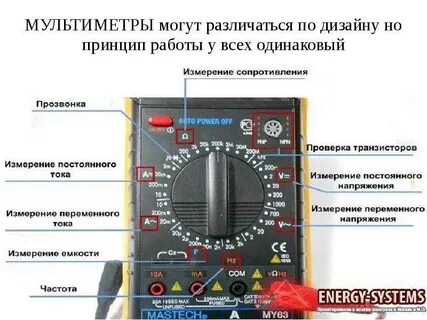 Постоянный ток на мультиметре