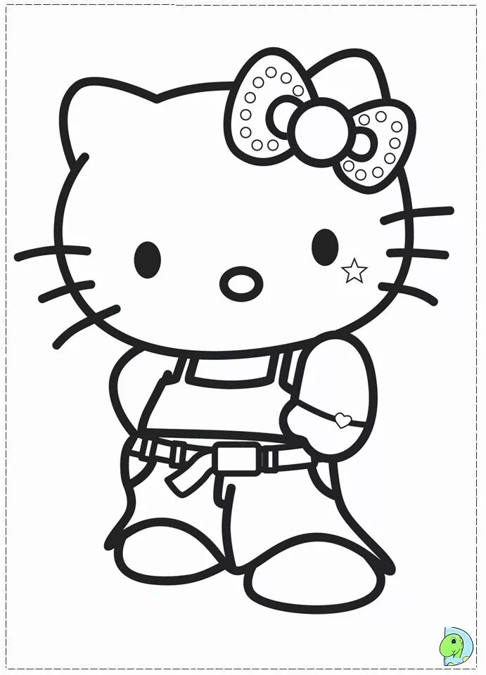Раскраски кроме hello kitty