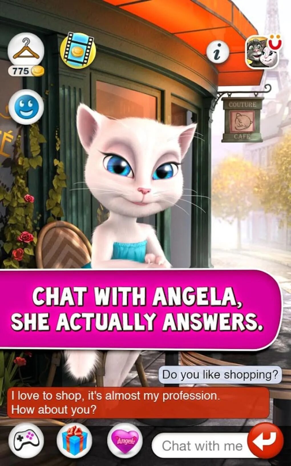 Старый мод анджела. Talking Angela. Talking Angela 2.