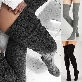 2.75US $ 5% OFF|Women Thigh High Socks Winter | Lace Stockings Knee Warm - ...