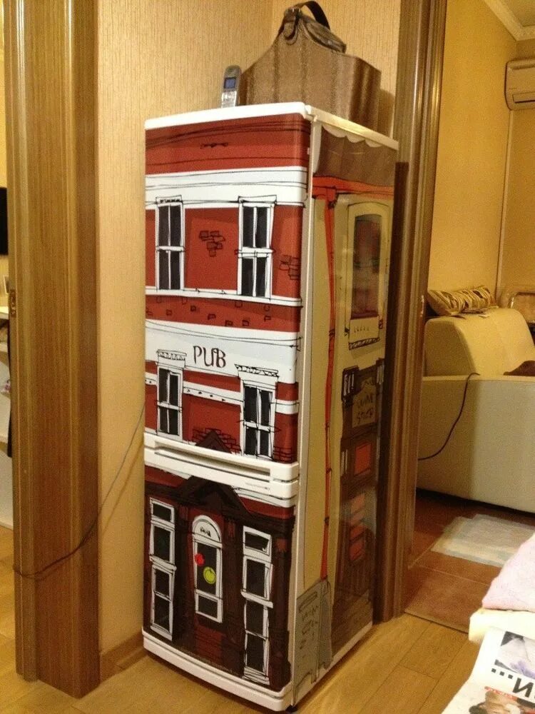 Pin on Küche Fridge makeover diy, Diy home accessories, Fridge decor