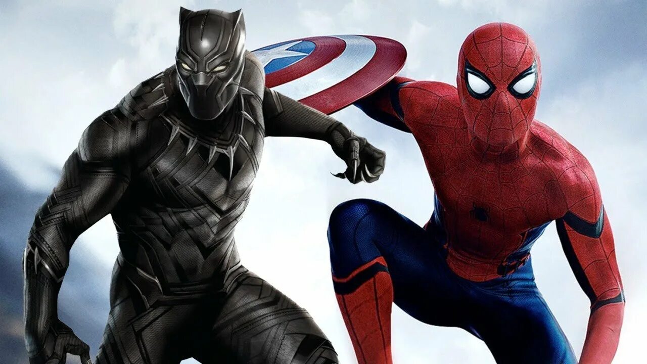 Марвел Marvel человек паук и чёрная пантера.. Супергерои фото. Черная пантера и человек паук.