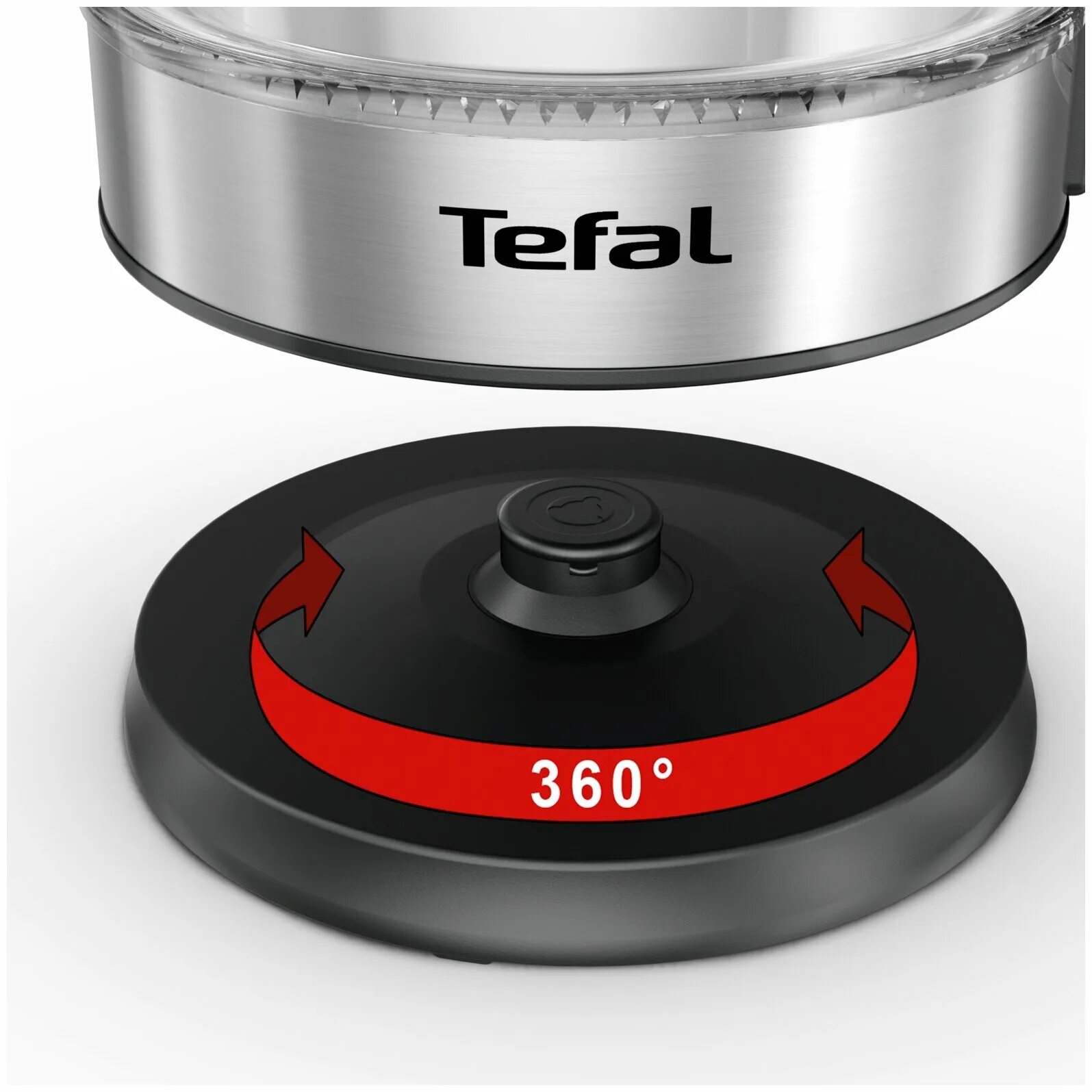 Tefal glass kettle ki700830 черный.