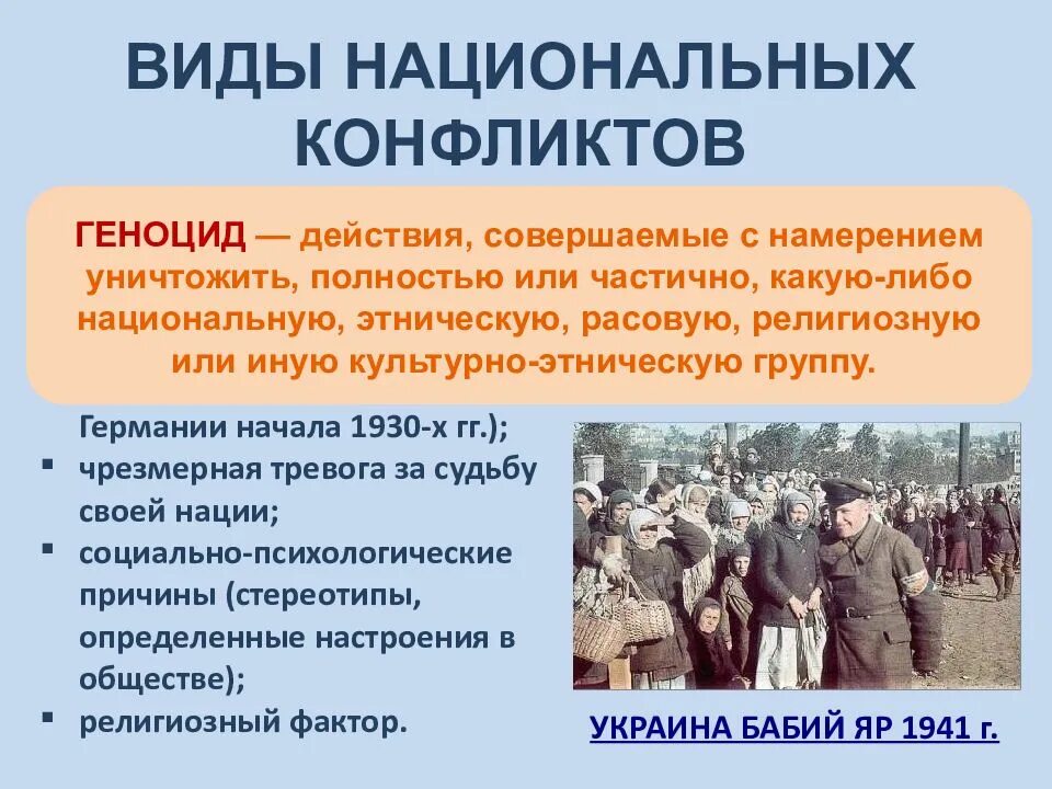 Национальные конфликты в россии