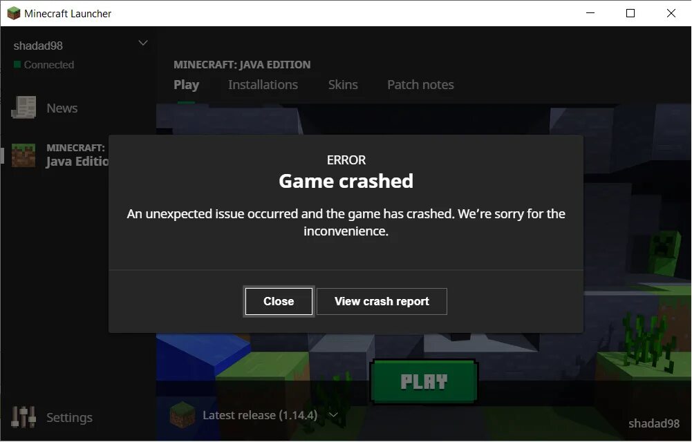 Краш маинкрафта тлаунчер. Game crashed Minecraft Launcher. Лаунчер для телефона майнкрафт джава. FTB Launcher ошибка.