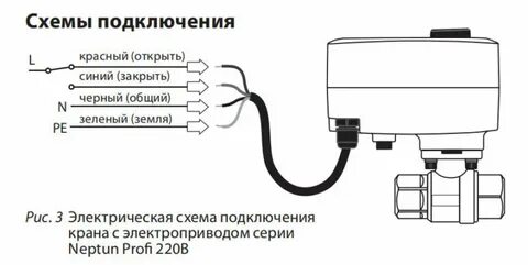 Схема подключения кранов