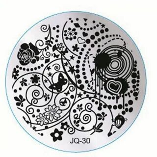 1Pc Heavenly Nail Art Stamping Template Easy Attach Manicure JQ-Series Type...