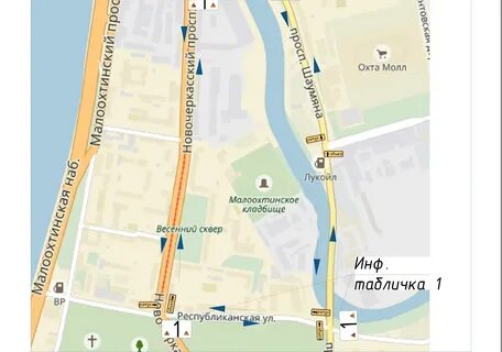 Петербург охта на карте