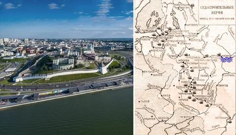 Казань расположена