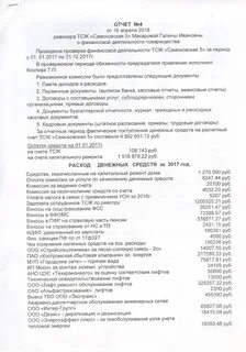 Отчет ревизионный комиссии за год