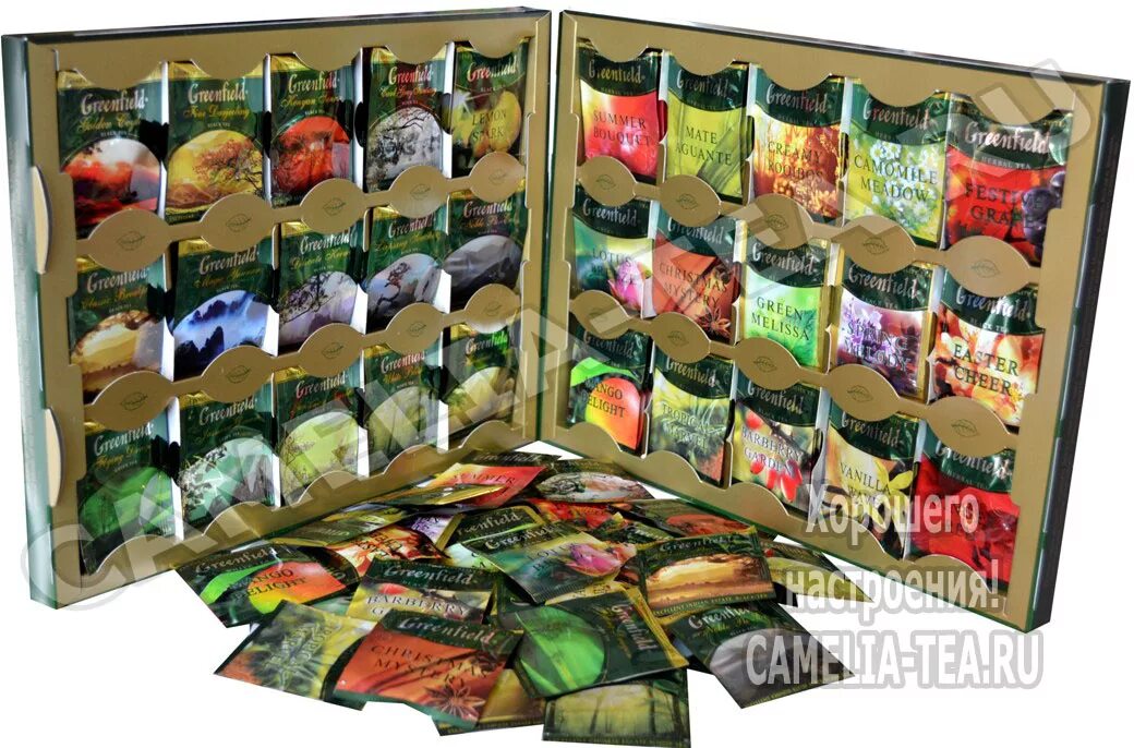 гринфилд 120 пакетиков ассорти. гринфилд 120 пакетиков ассорти. чай гринфилд подарочный набор ассорти. чай гринфилд подарочный набор. большой набор чая.