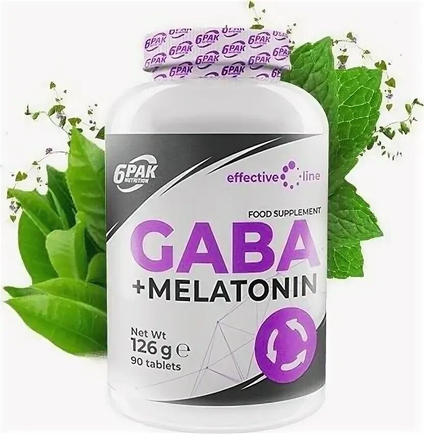 6 Pak Nutrition Gaba + Melatonin 90 таб. Gaba и мелатонин. Мелатонин Габа.