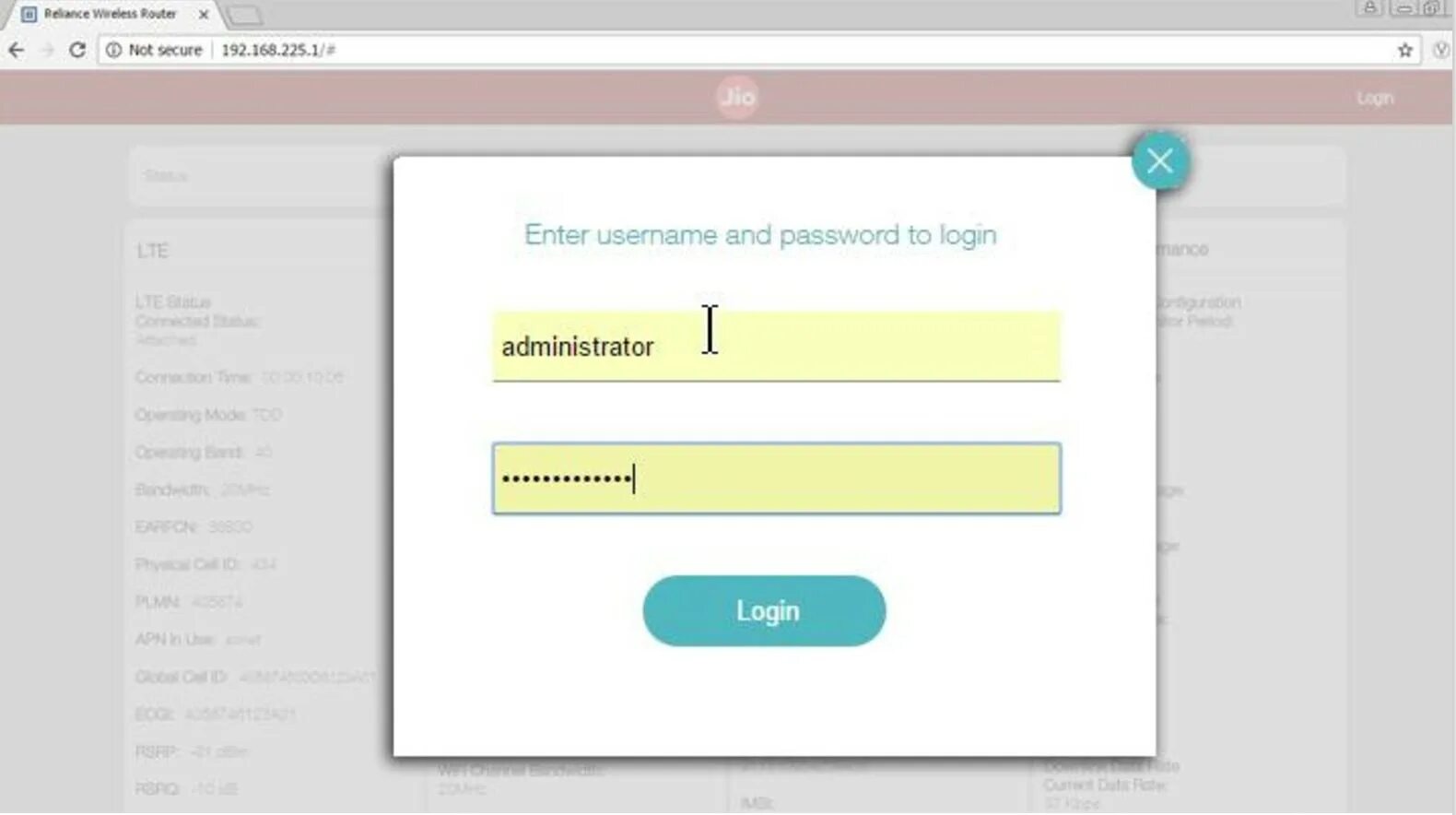Change password. Enter login and password. WIFI login password. Change local username. Get username password