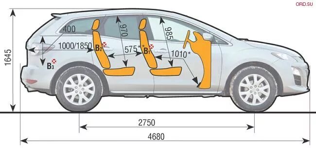 Размер мазда сх 7. Mazda CX 7 габариты. Mazda CX 7 Габаритные Размеры. Габариты Мазда сх7 2008. Ширина салона Мазда сх7.