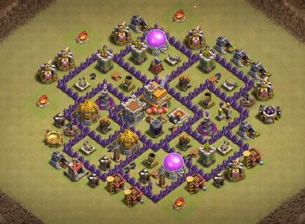 Clash of clans ратуша 7 расстановка