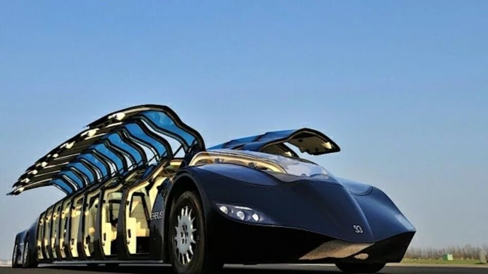 Автобус Wubbo Superbus. Wubbo Superbus (ОАЭ). Удивительные машины. Дорогие машины.