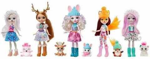 Enchantimals Набор Mattel Enchantimals Снежный день с друзьями, 15 см, GXB2...