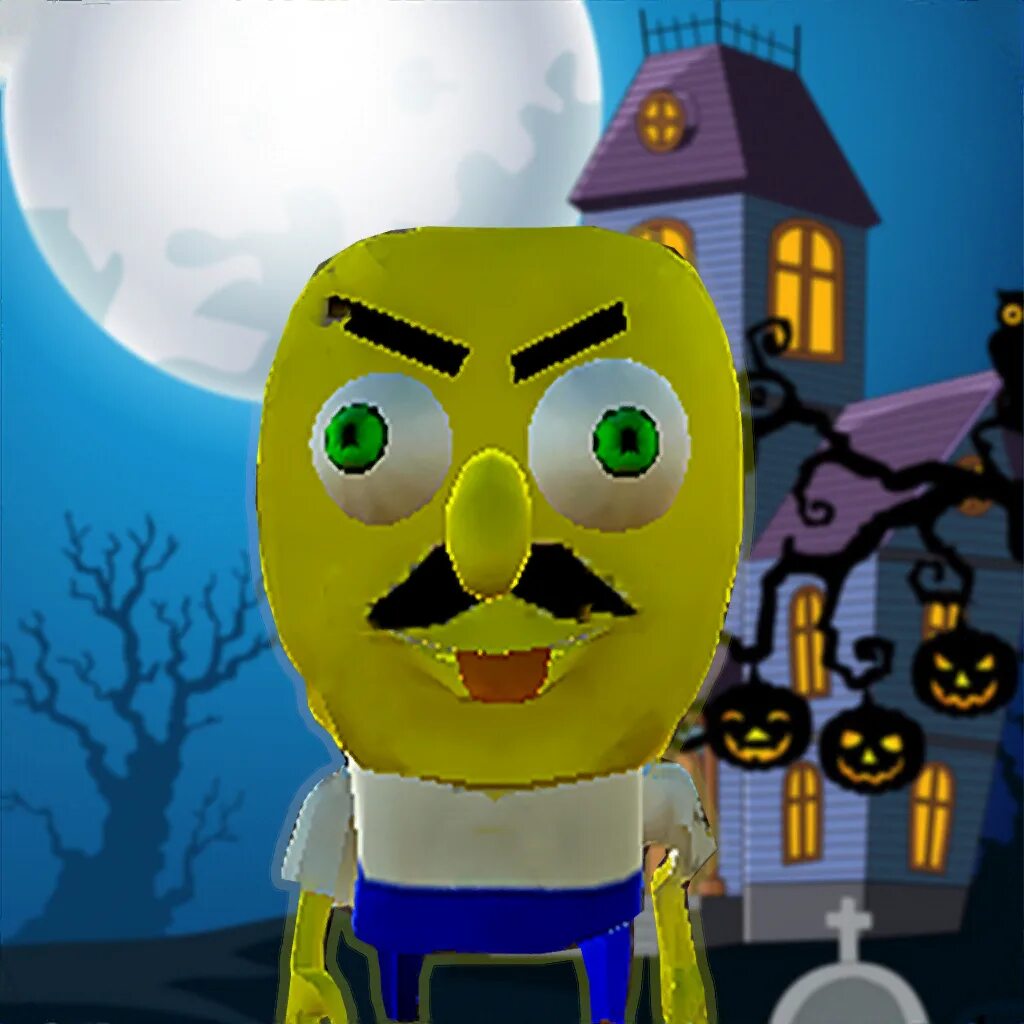 Scary Neighbor Sponge. Neighbor Sponge Scary Secret. Sponge scary