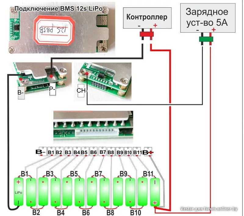 Интеллектуальная Bluetooth Smart ANT-BMS 10-24s Защита Балансировка Аккумулятора